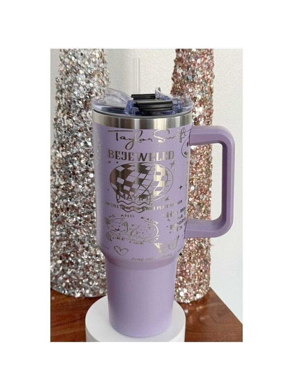 Taylor Swift 40oz Tumblr Hot/Cold Travel Cup Laser Engraved